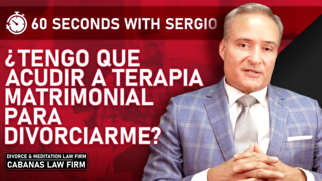 ¿Tengo que acudir a terapia matrimonial para divorciarme? 2 presentar la demanda de divorcio primero me da una ventaja SlvAVrMe9SE