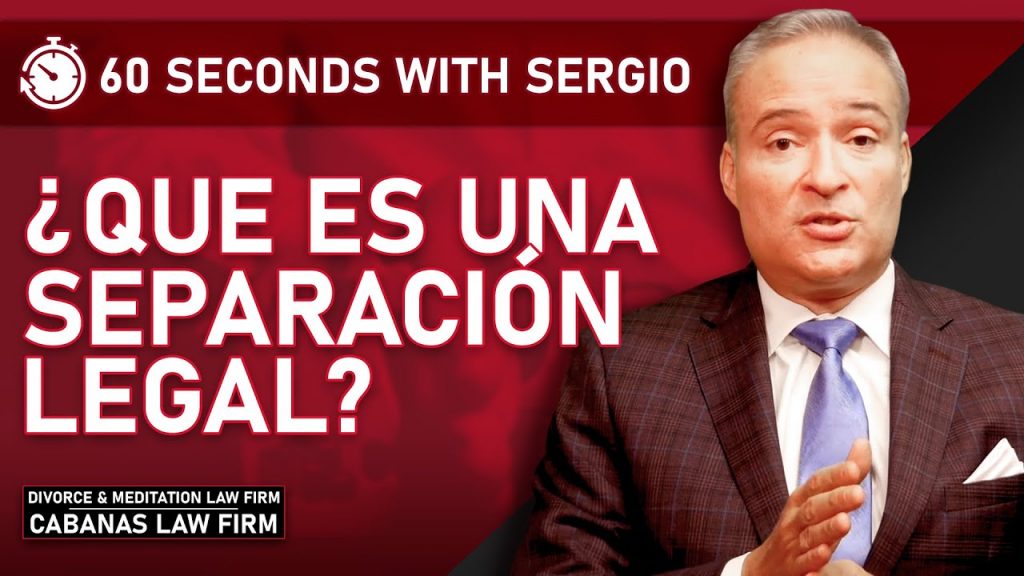 ¿Que es una separación legal?