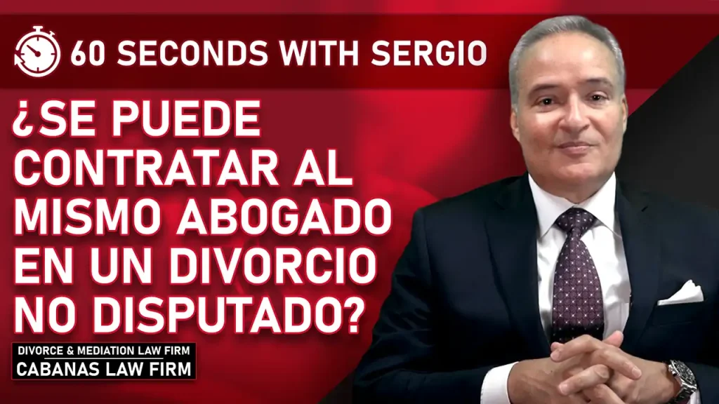 ¿Se puede contratar al mismo abogado en un divorcio no disputado? 2 image faq video 006 spanish